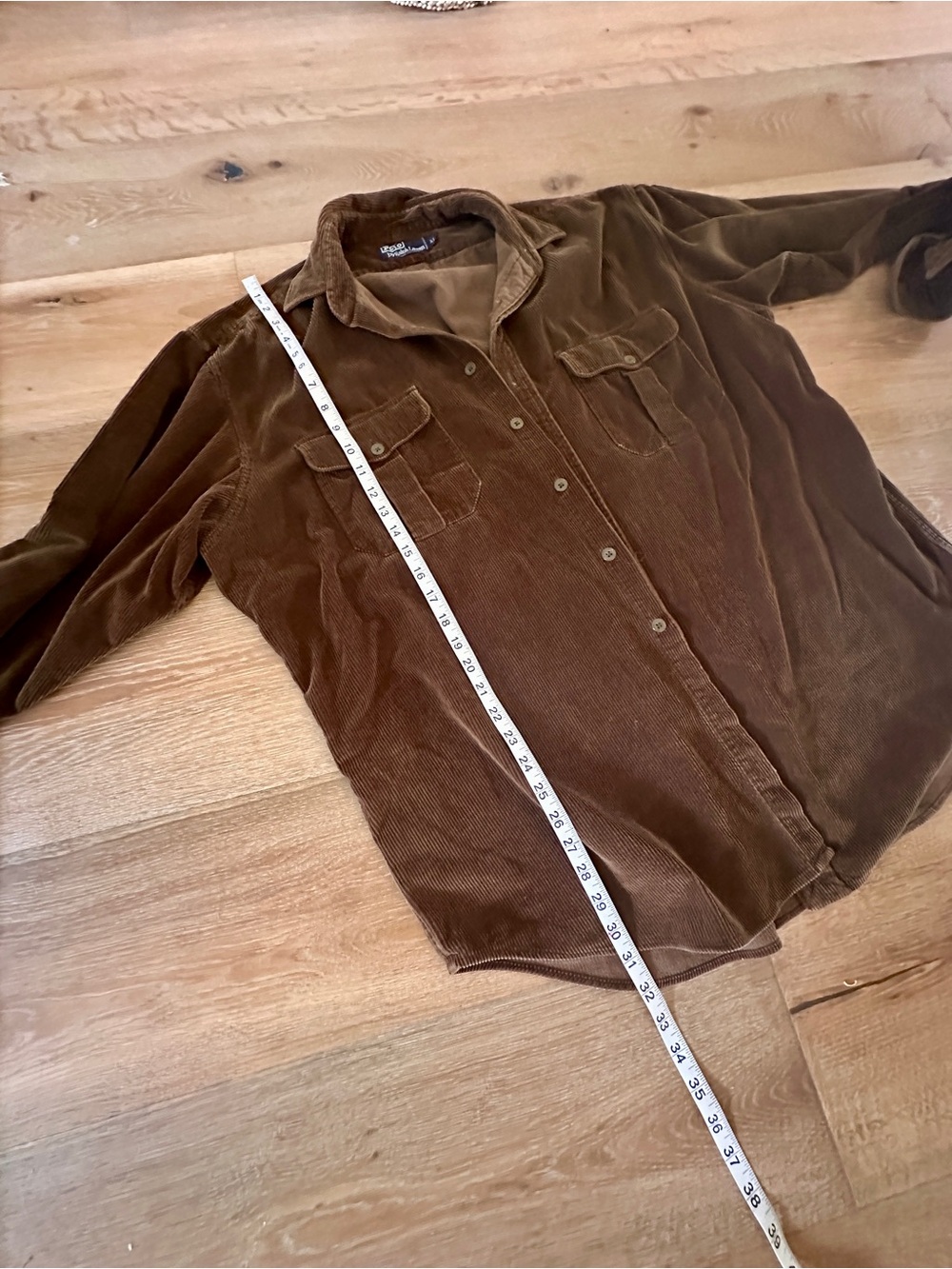 Vintage 90s Polo Ralph Lauren Heavy Corduroy Overshirt - Picture 7 of 9